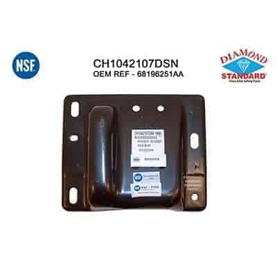 CH1042107DSC Driver Side Front Bumper Bracket Support CH1042107DSC Driver Side Front Bumper Bracket Support