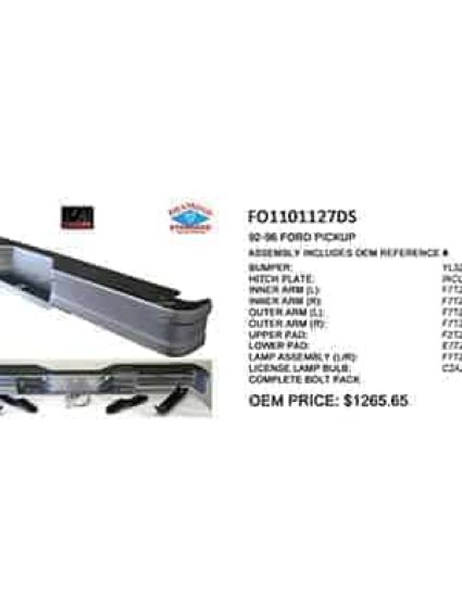 FO1101127DS Rear Bumper Assembly