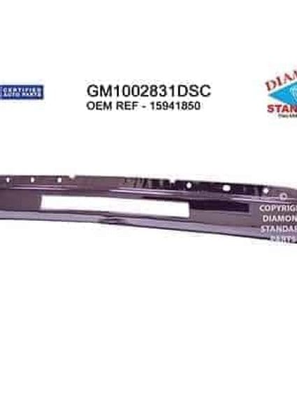 GM1002831DSC Front Bumper Face Bar