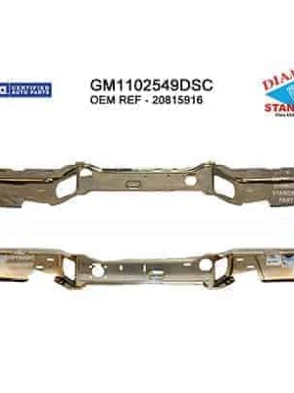 GM1102549DSC Rear Bumper Face Bar