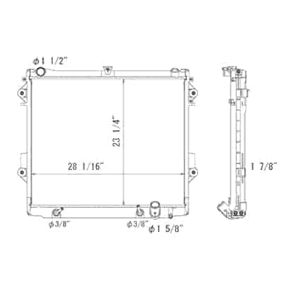 RAD13080 Cooling System Radiator