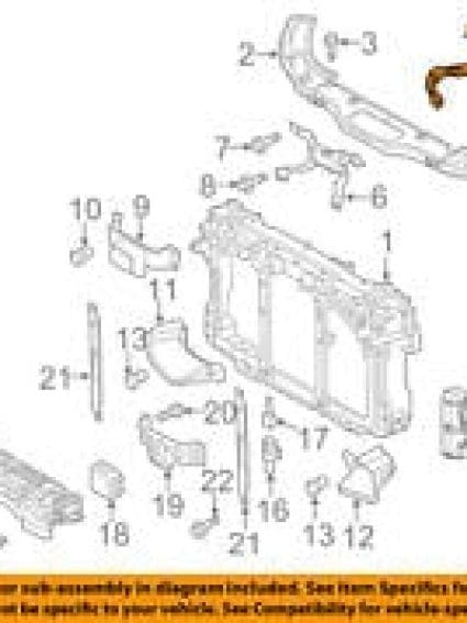 MA1246104 Driver Side Fender Apron
