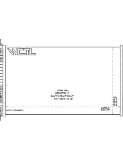 RAD13217 Cooling System Radiator
