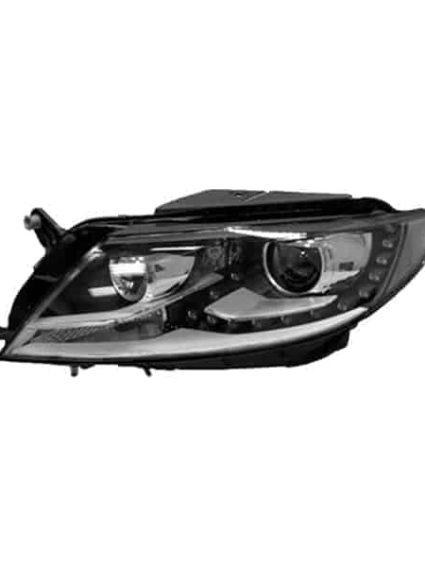 VW2518115C Driver Side Headlight Lens and Housing