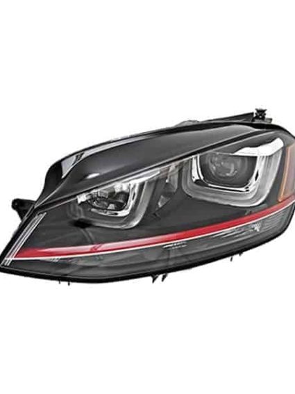 VW2518117 Driver Side Headlight Lens and Housing