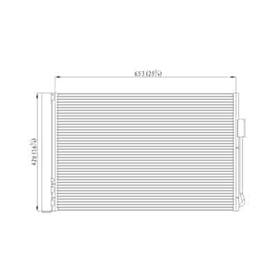 CND3899 Cooling System A/C Condenser