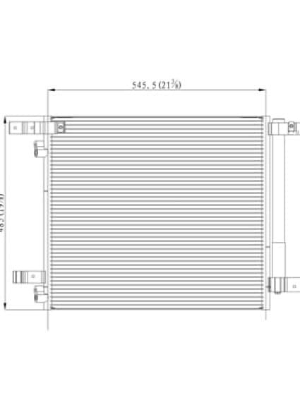 CND4055 Cooling System A/C Condenser