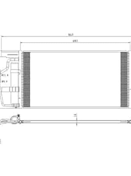 CNDDPI3008 Cooling System A/C Condenser