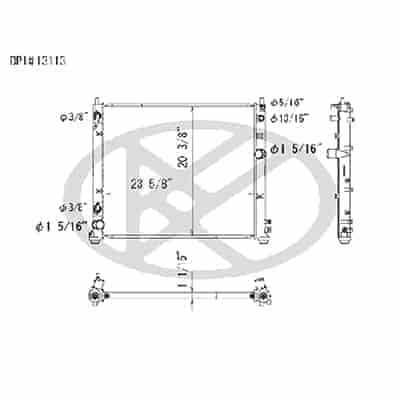 RAD13014 Cooling System Radiator