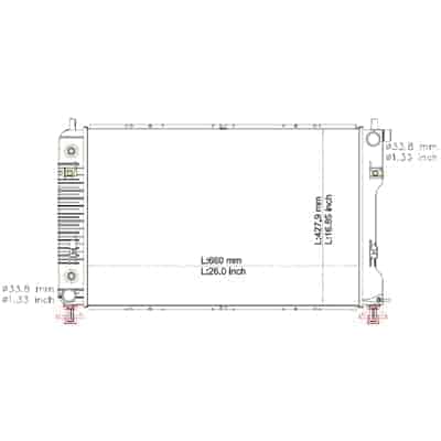 RAD13139 Cooling System Radiator RAD13139 Cooling System Radiator