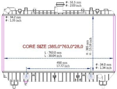 RAD13142 Cooling System Radiator