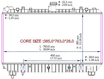 RAD13142 Cooling System Radiator RAD13142 Cooling System Radiator