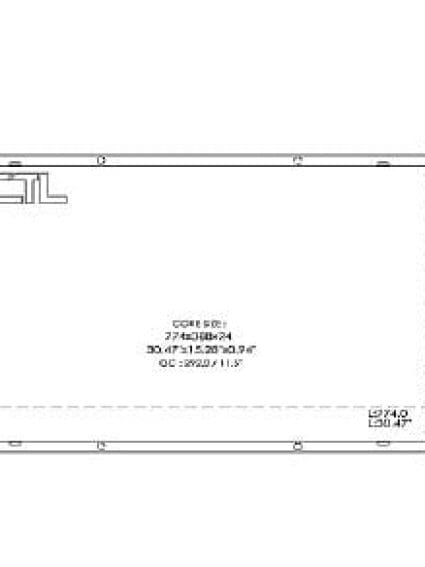RAD13267 Cooling System Radiator