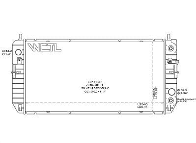 RAD13267 Cooling System Radiator RAD13267 Cooling System Radiator