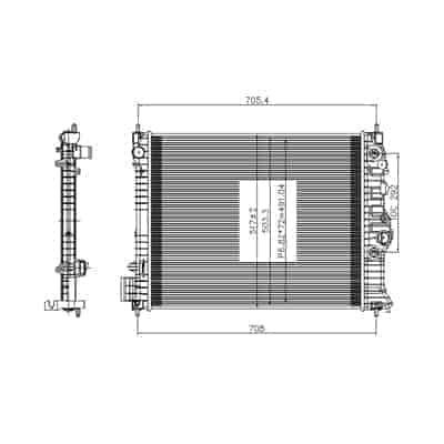 RAD13511 Cooling System Radiator