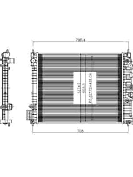 RAD13511 Cooling System Radiator