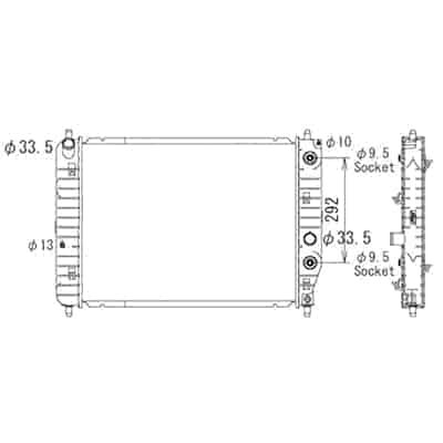 RAD2715 Cooling System Radiator