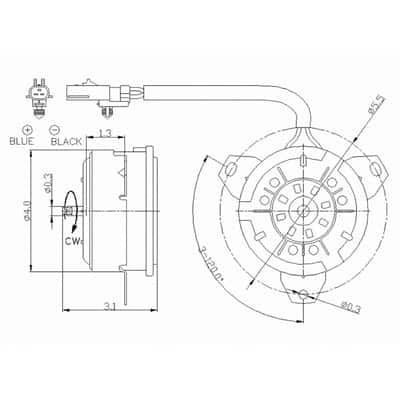 CH3116113 Cooling System Fan Radiator Motor