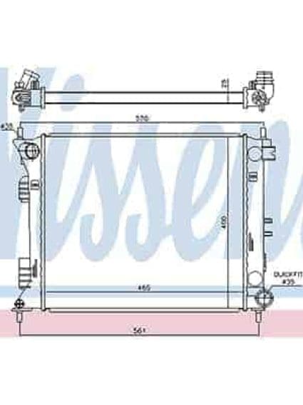 RAD3101 Cooling System Radiator Auxillary