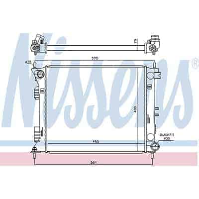 RAD3101 Cooling System Radiator Auxillary RAD3101 Cooling System Radiator Auxillary