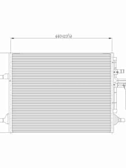 CND3998 Cooling System A/C Condenser