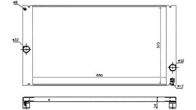 RAD2884 Cooling System Radiator RAD2884 Cooling System Radiator