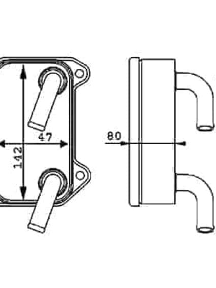 VO4000100 Cooling System Automatic Transmission Cooler Assembly