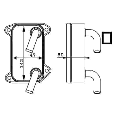 VO4000100 Cooling System Automatic Transmission Cooler Assembly VO4000100 Cooling System Automatic Transmission Cooler Assembly