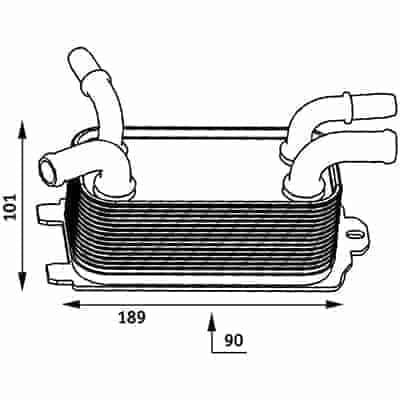 VO4050100 Cooling System Automatic Transmission Cooler Assembly