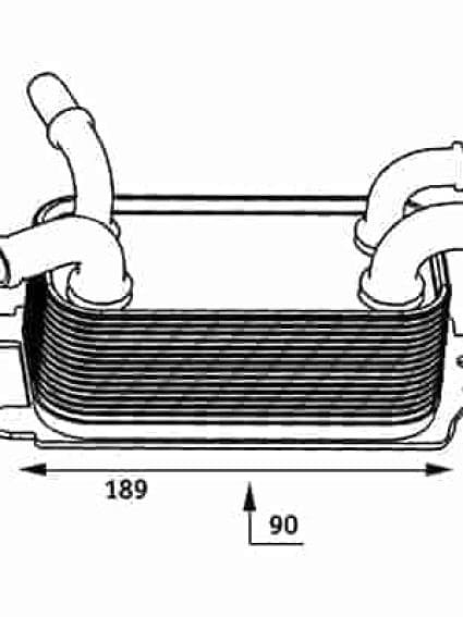 VO4050100 Cooling System Automatic Transmission Cooler Assembly