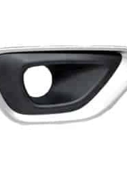 CH1039195 Front Bumper Insert Fog Light Bezel Passenger Side