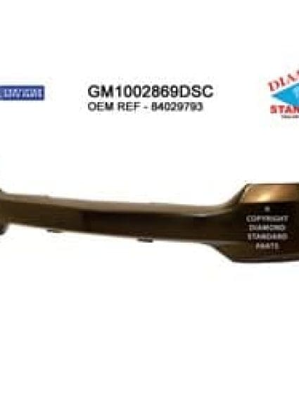 GM1002869DSC Front Bumper Face Bar