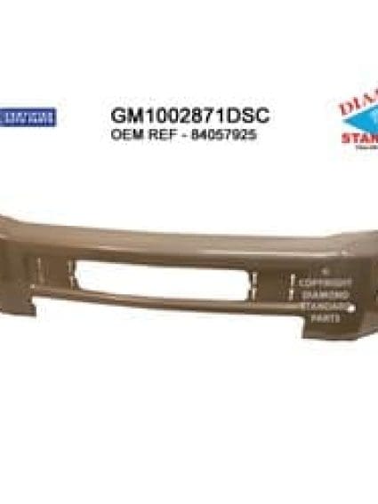 GM1002871DSC Front Bumper Face Bar