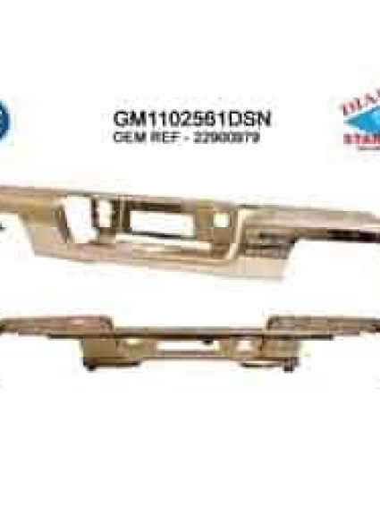 GM1102561DSC Rear Bumper Face Bar