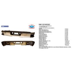 GM1103182DSC Rear Bumper Assembly GM1103182DSC Rear Bumper Assembly