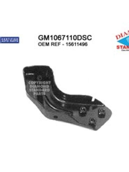 GM1067110DSC Front Bumper Bracket Mounting Passenger Side