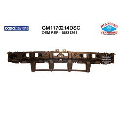 GM1170214DSC Rear Bumper Cover Absorber Impact GM1170214DSC Rear Bumper Cover Absorber Impact