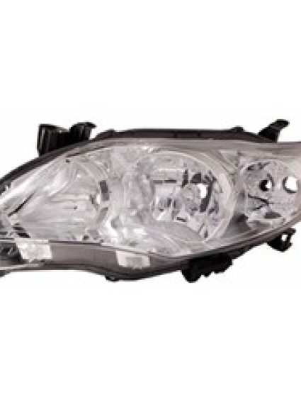TO2518131C Driver Side Headlight Lens and Housing