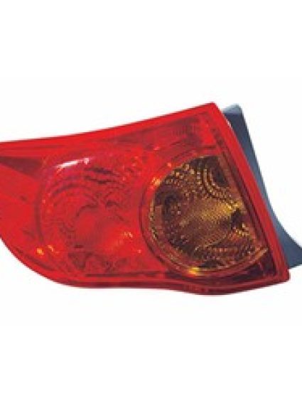 TO2804113C Driver Side Outer Tail Light Assembly
