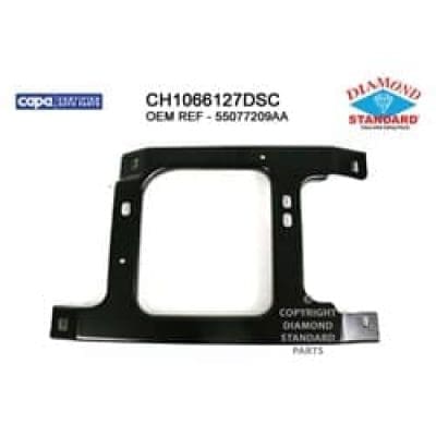 CH1066127DSC Front Bumper Bracket Mounting Driver Side