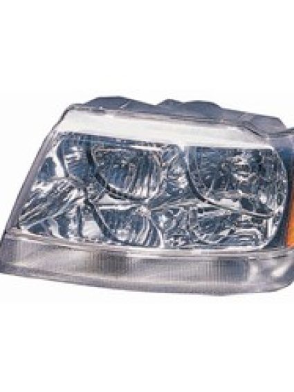 CH2502120C Front Light Headlight Assembly Driver Side