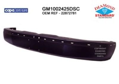GM1002425DSC Front Bumper Face Bar