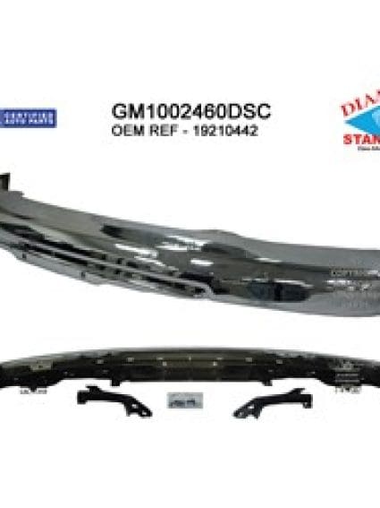 GM1002460DSC Front Bumper Face Bar