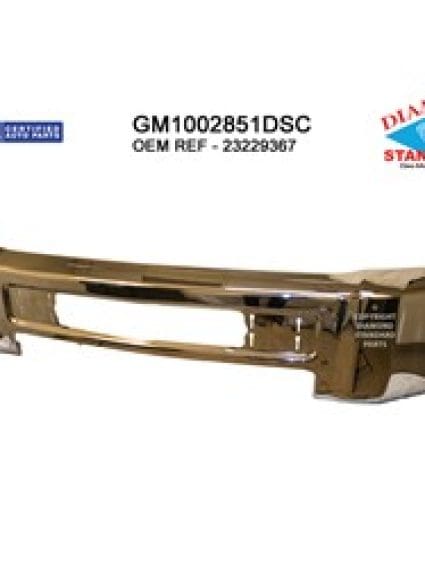 GM1002851DSC Front Bumper Face Bar