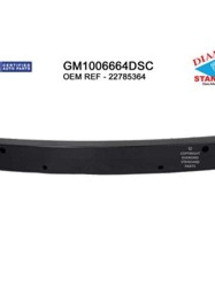 GM1006664DSC Front Bumper Impact Bar