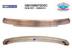 GM1006670DSC Front Bumper Impact Bar GM1006670DSC Front Bumper Impact Bar