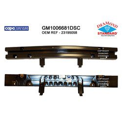 GM1006681DSC Front Bumper Impact Bar