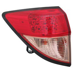 HO2804109C Driver Side Outer Tail Lamp Lens and Housing