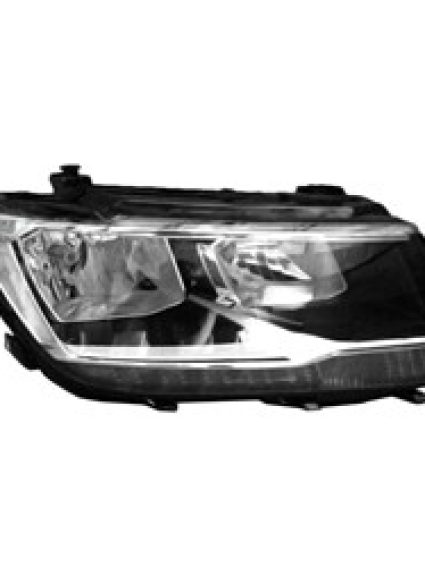 VW2503169C Passenger Side Headlight Assembly
