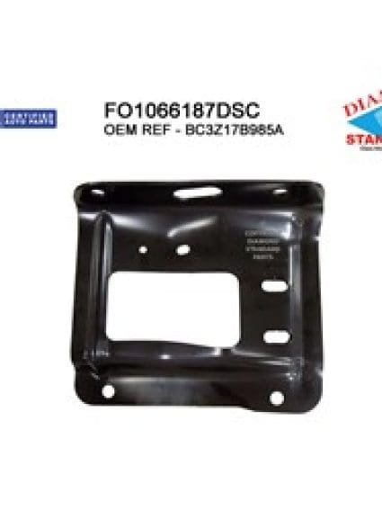 FO1066187DSC Driver Side Front Bumper Bracket Mounting Plate
